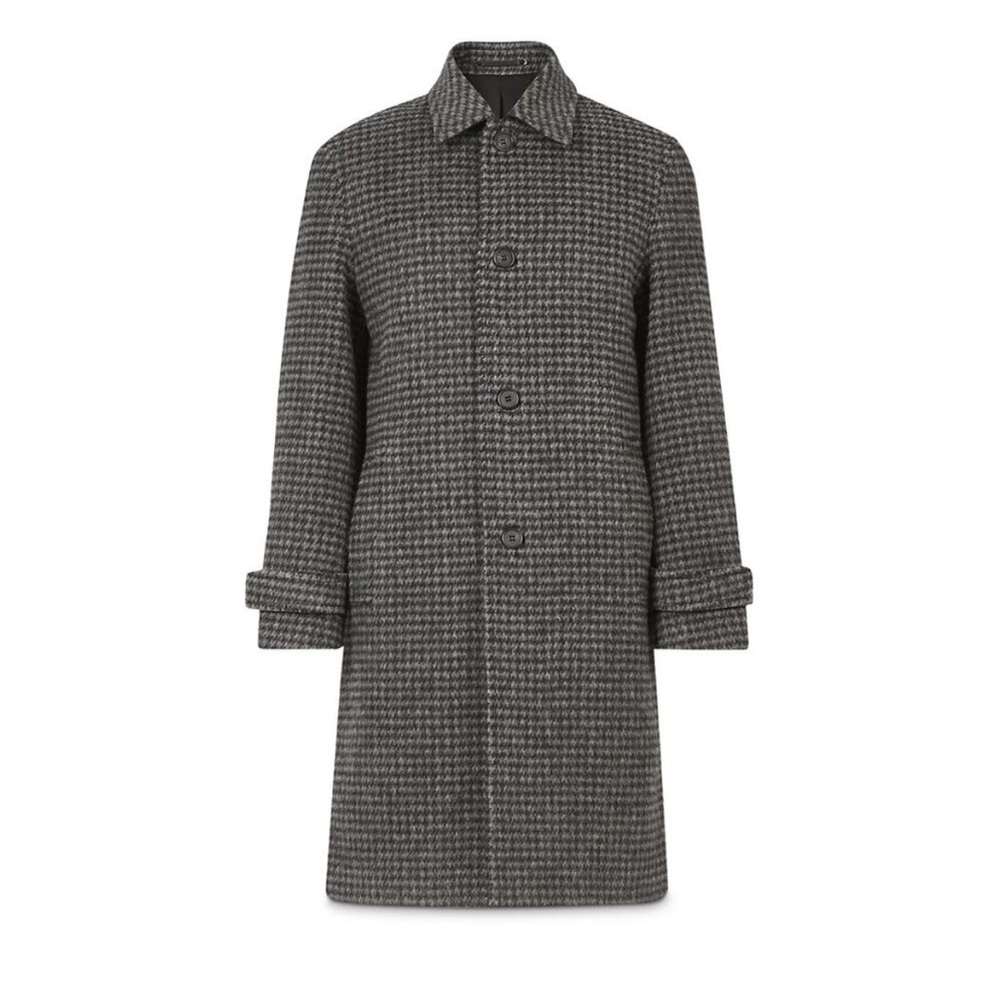 Allsaints Dahl Houndstooth Wool Blend Coat - 42